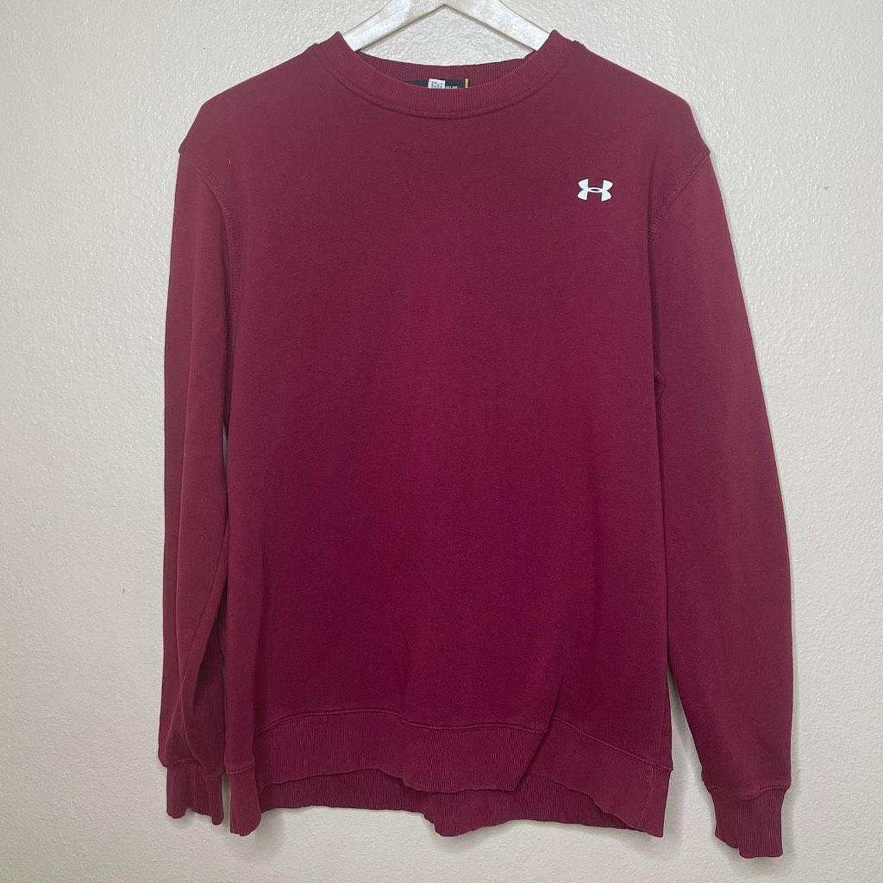 Maroon long deals sleeve under armour