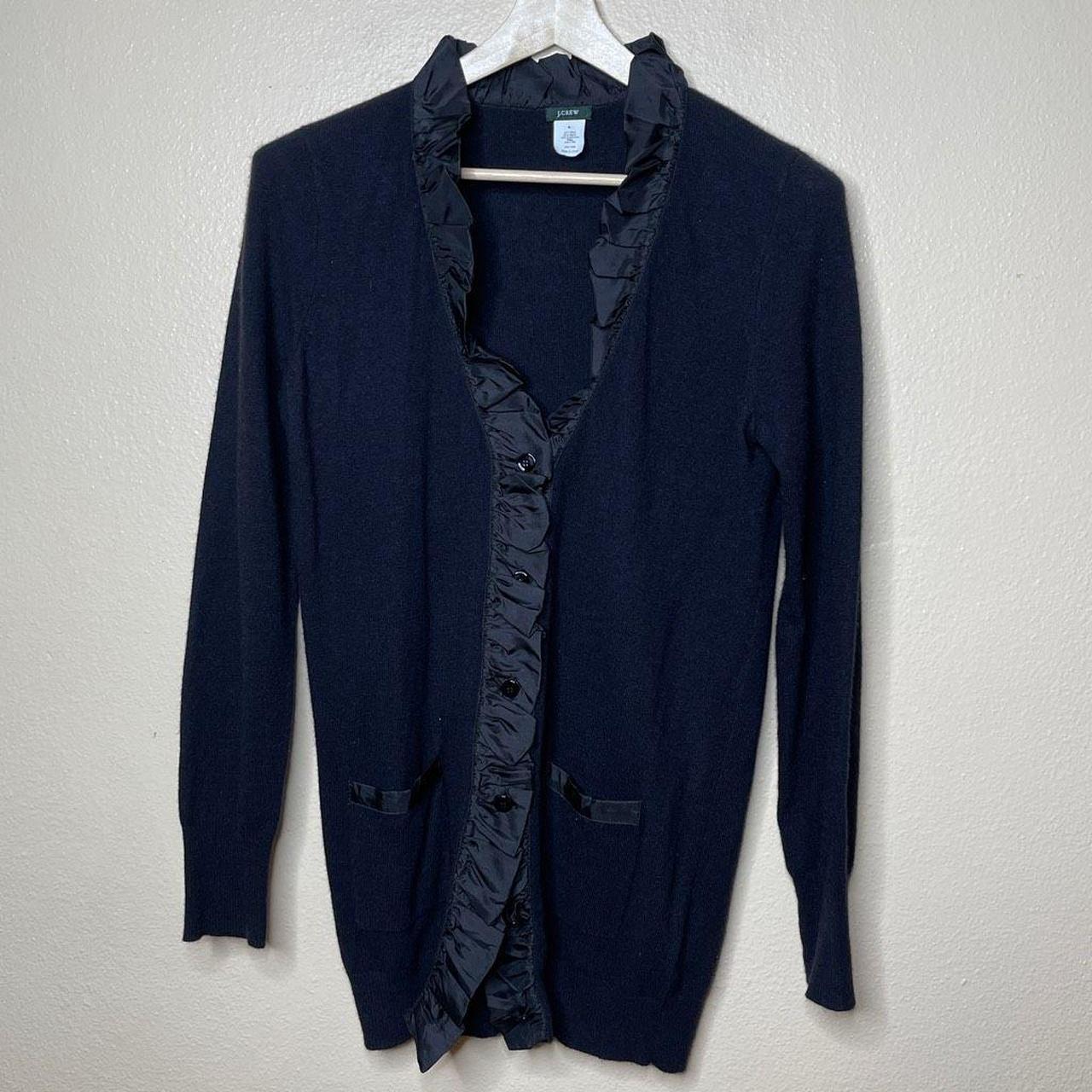 J crew hot sale black cardigan