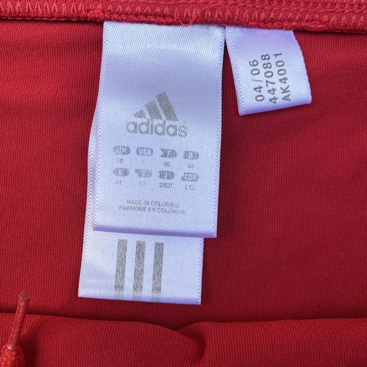 Adidas Women's Red and White Shorts (3)