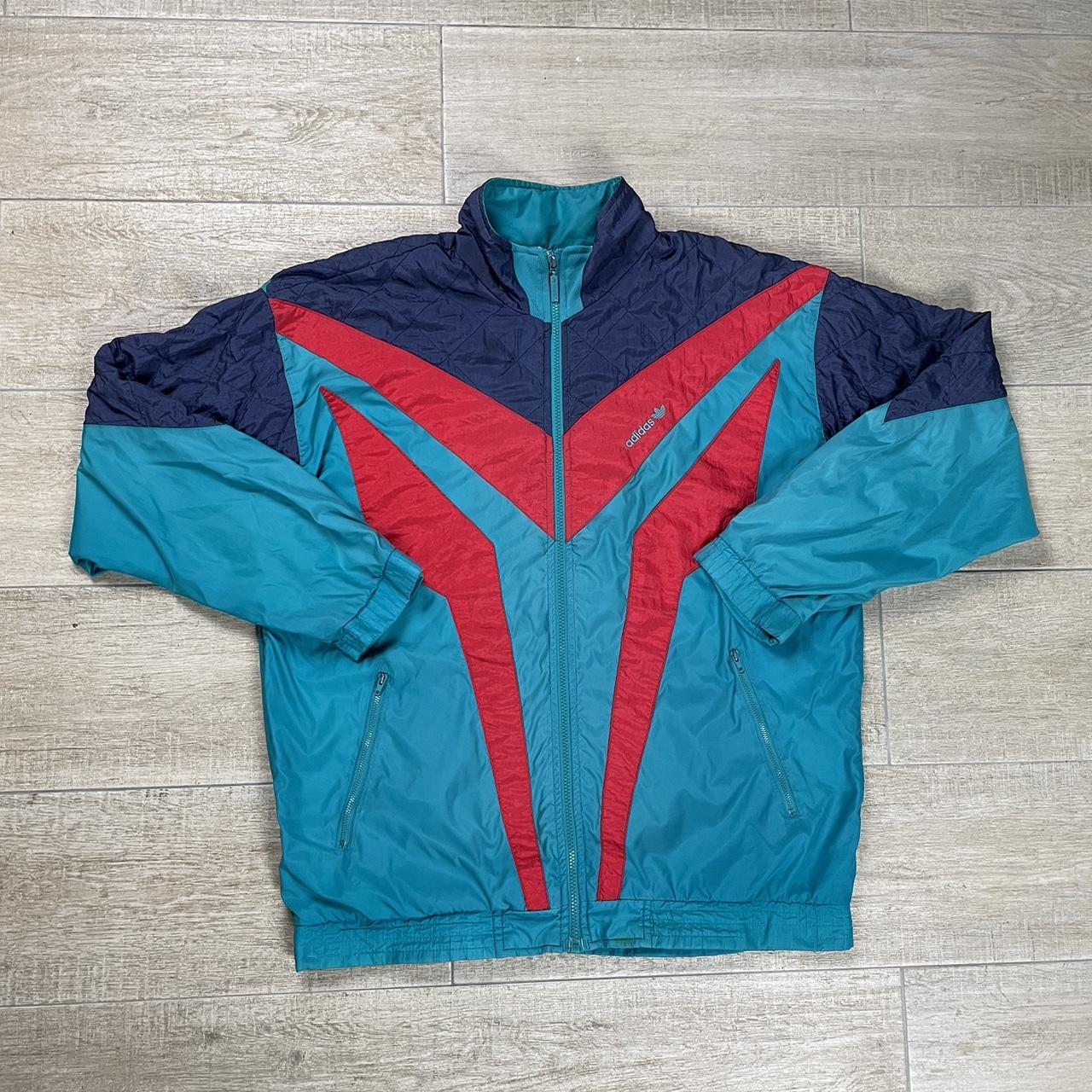 LARGE - Vintage on sale Adidas Windbreaker Track Jacket