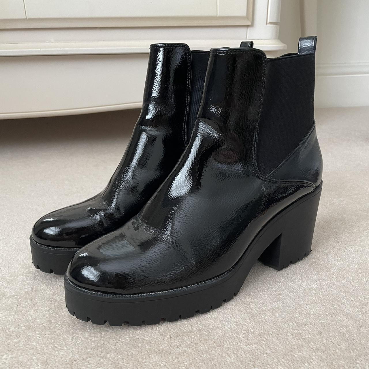 newlook patent boots