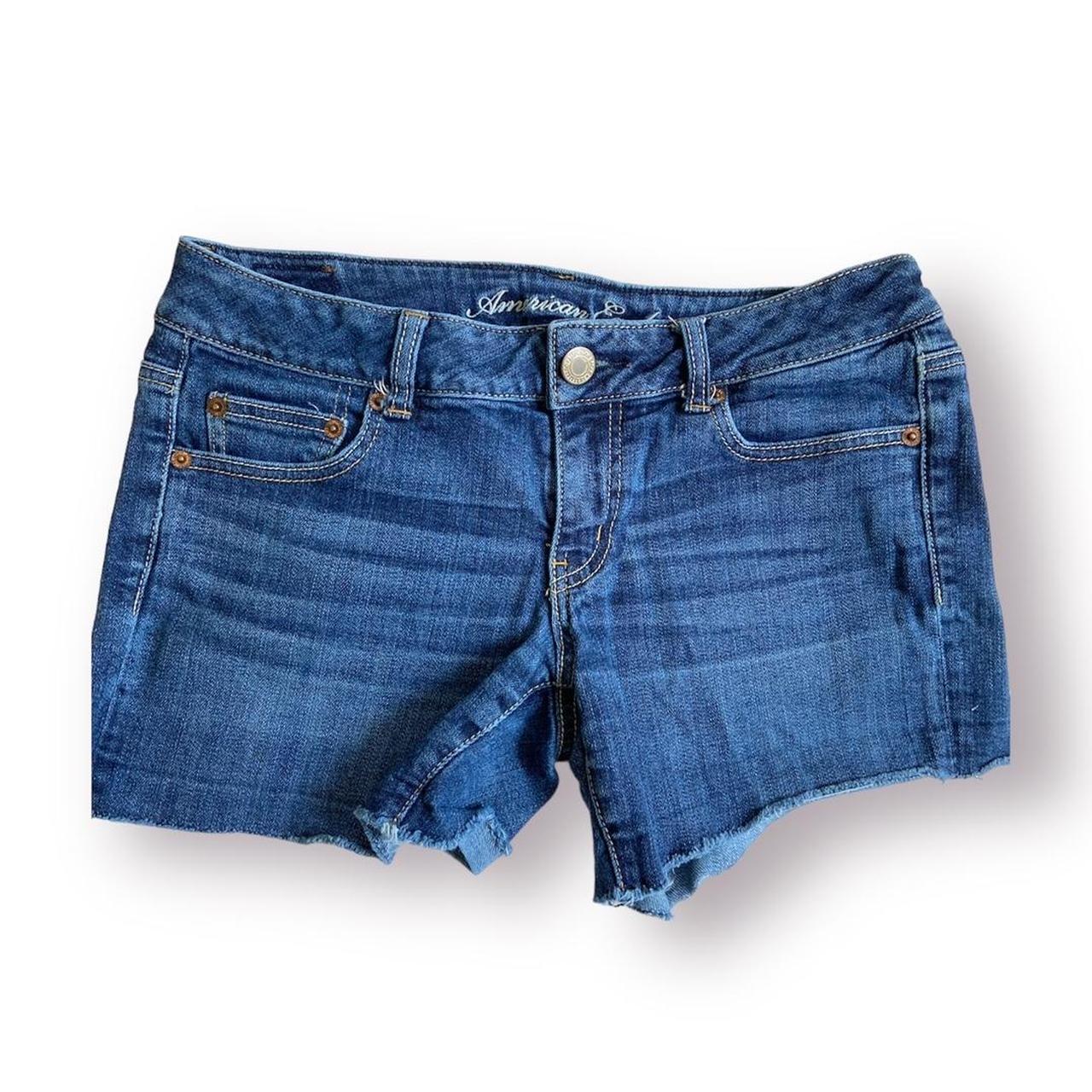 American Eagle Women's Blue Shorts | Depop