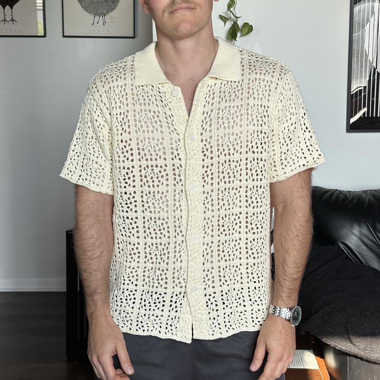 トップス Stussy crochet knit shirts Stussy CROCHET SHIRT knit | eBay