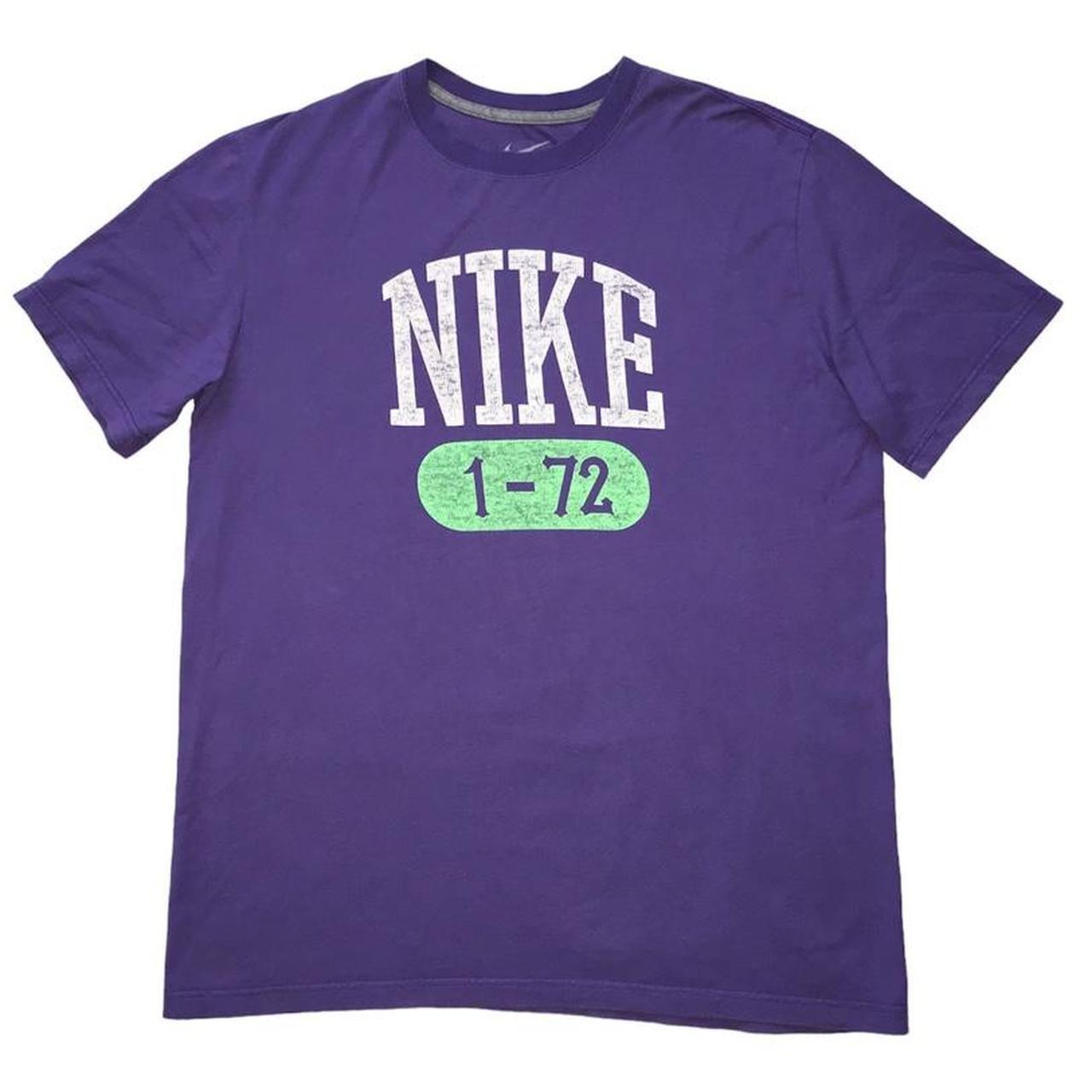 Purple and sale green nike shirt