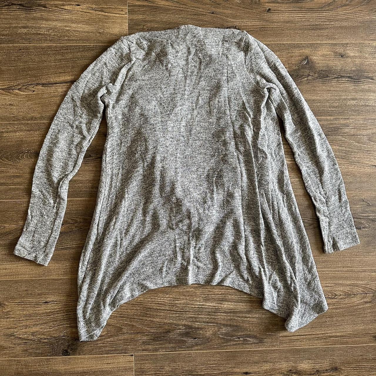 lightweight grey shawl cardigan women’s small Depop