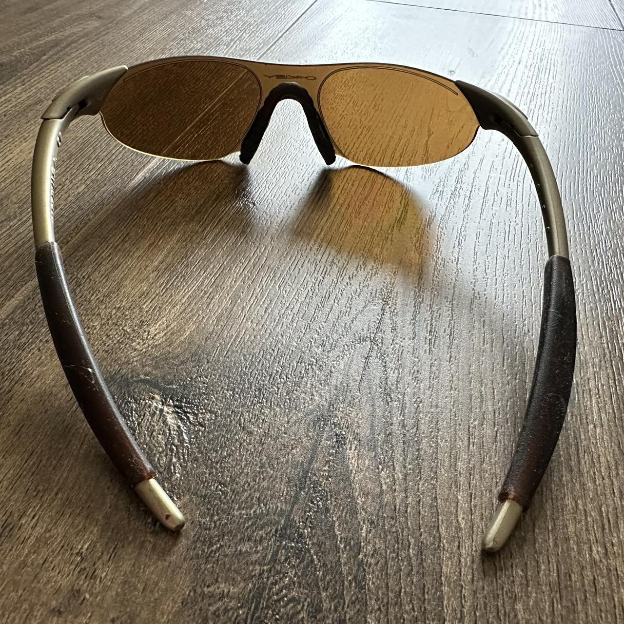 vintage oakley zero 0.7 gold iridium sunglasses , -