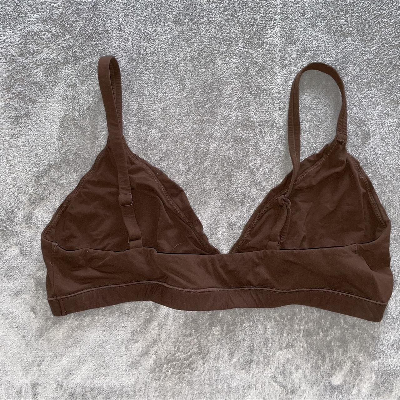 Skims Women's Brown Bra | Depop