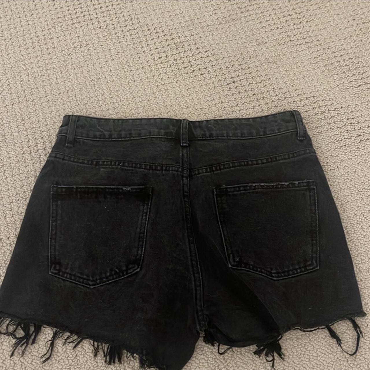 Adika Denim Rhinestone fringe shorts (never worn) - Depop