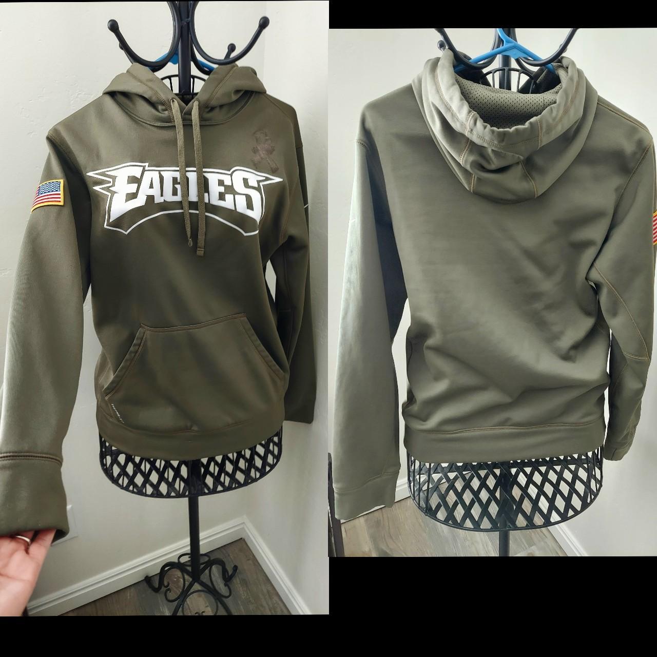 Nike, Shirts & Tops, Philadelphia Eagles Hoodie Salute To Service