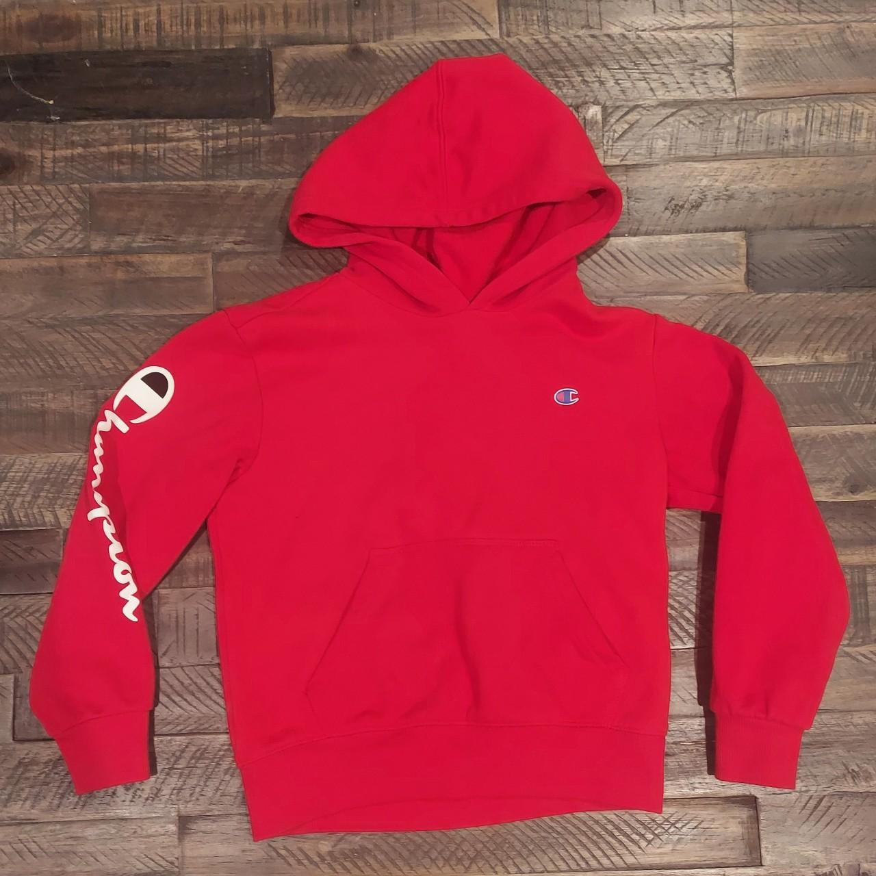 Boys red clearance champion hoodie