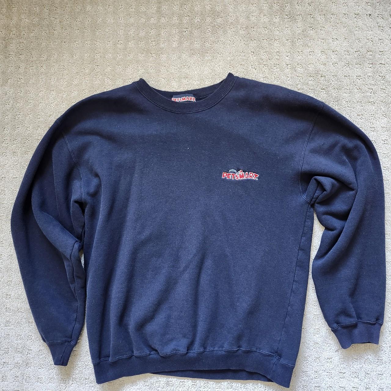 Blue PetSmart sweatshirt Flawless, no size listed... - Depop