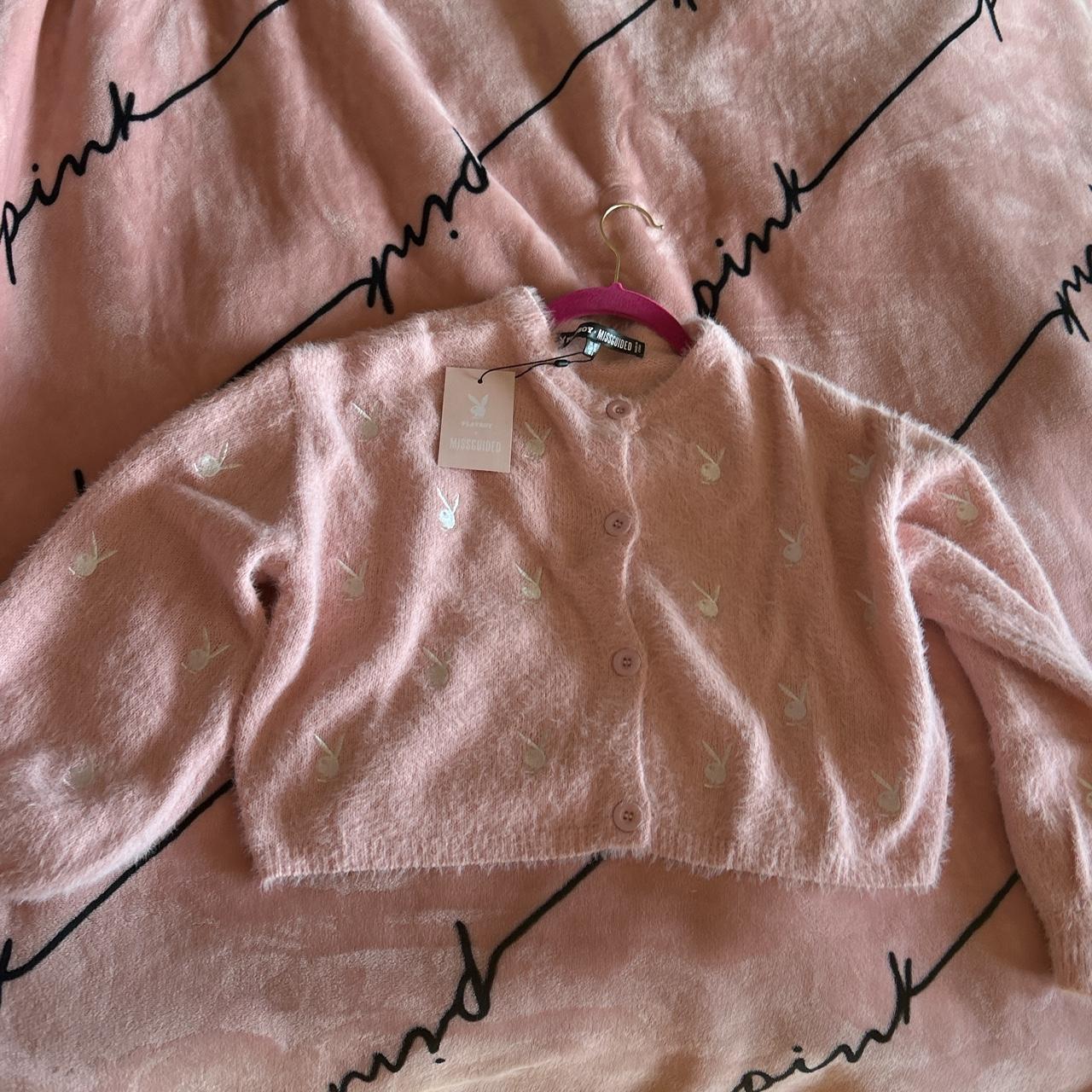 Missguided x Playboy Magazine Print Satin Shirt & - Depop