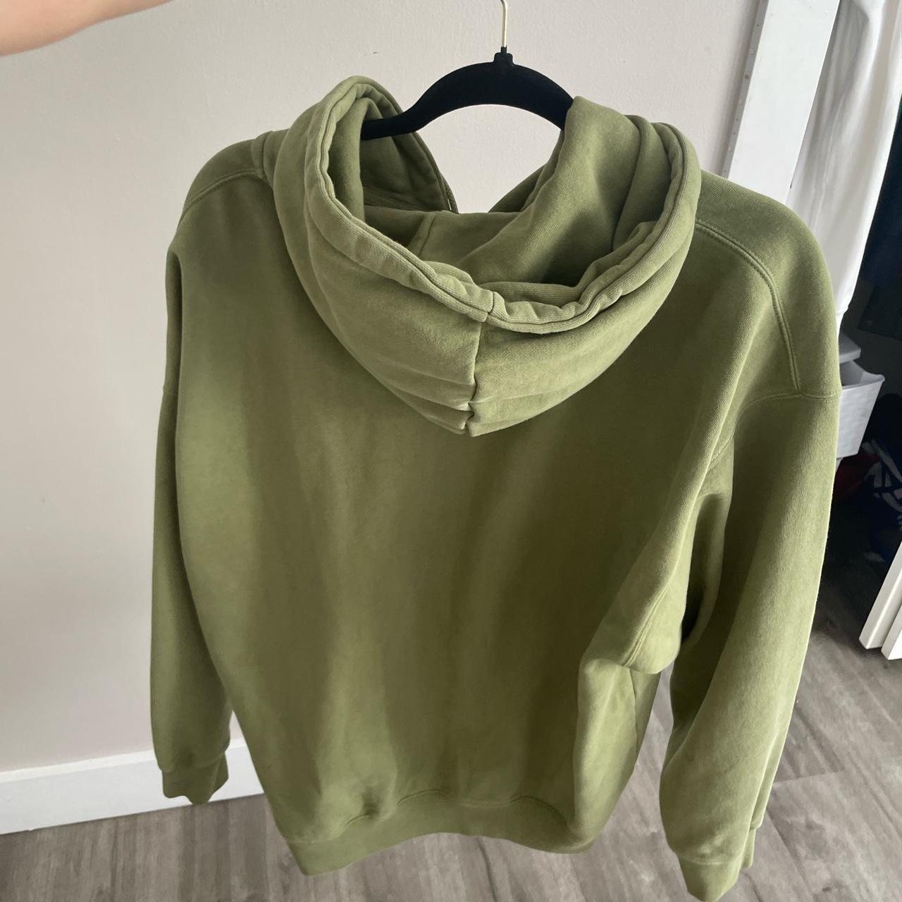 Brandy Melville Zip up hoodie green #brandymelville - Depop