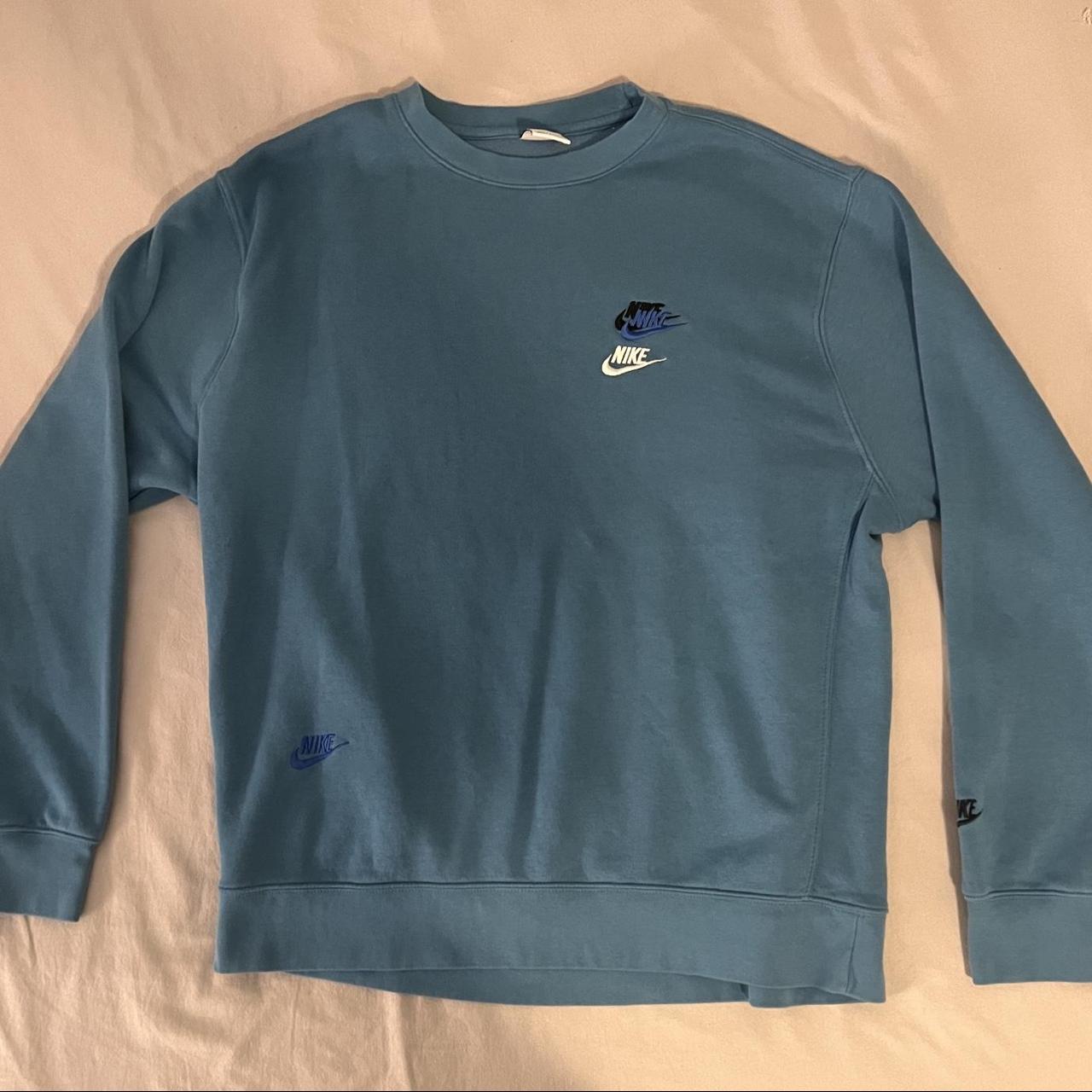 Light blue nike crewneck depop