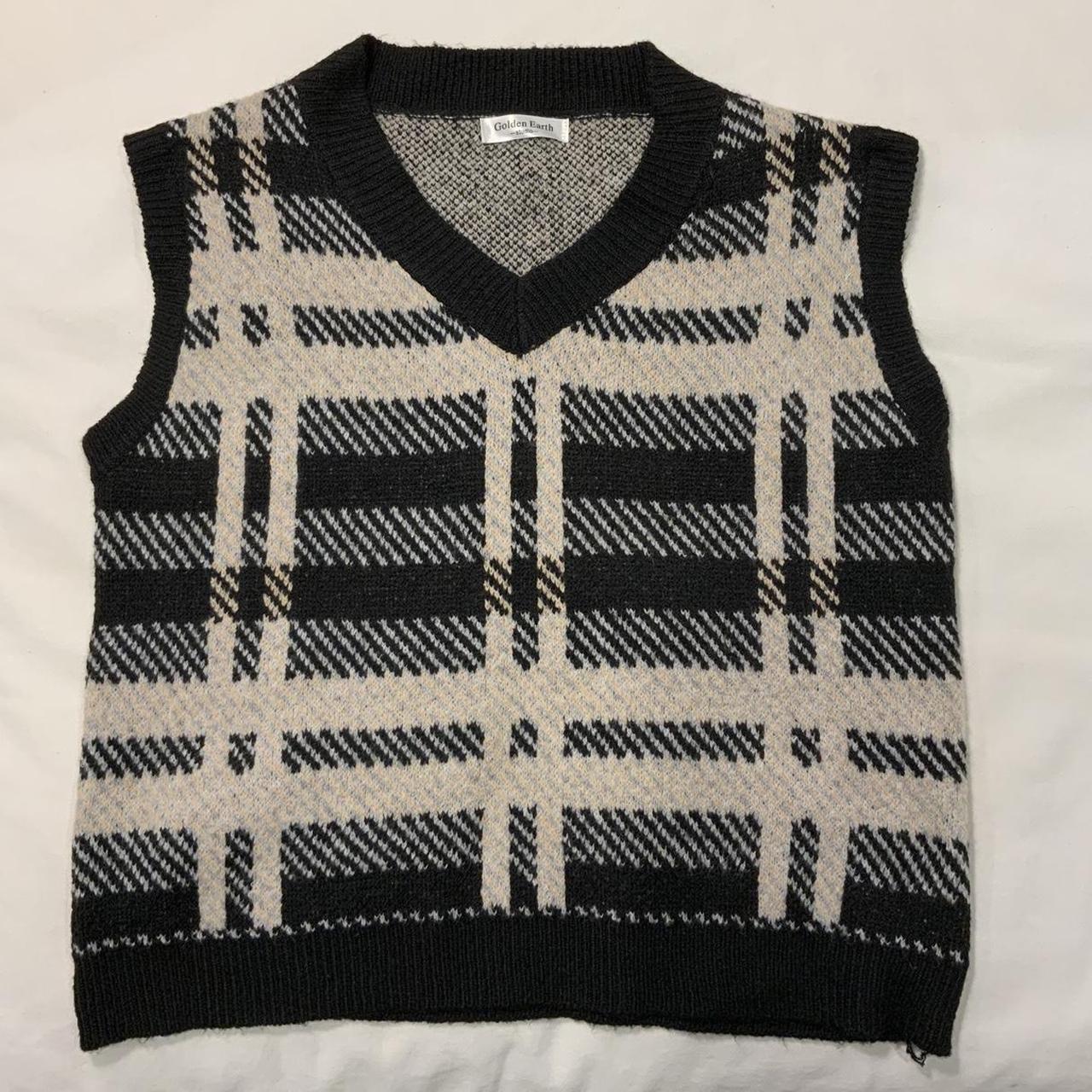 Plaid and Houndstooth Sweater Vest 𐐪𐑂 open to... - Depop