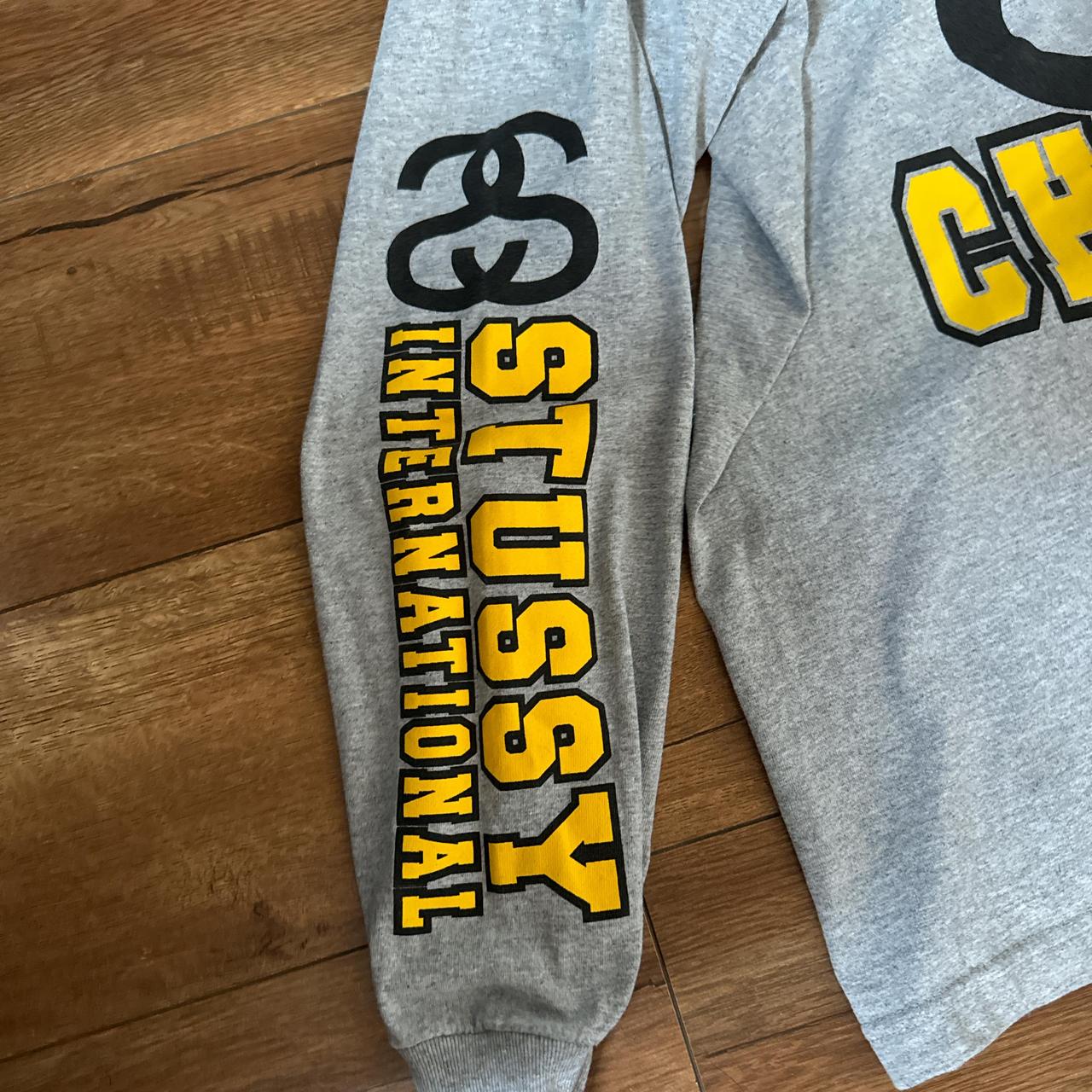 Stüssy New York Chapter long sleeve tee in grey and | Depop