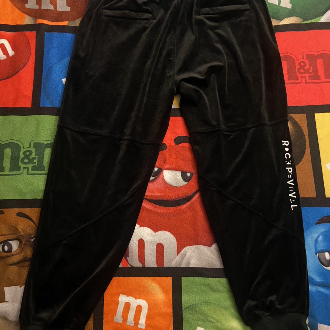 ROCK REVIVAL Fitz Velour Black Jogger Pants XXXL Depop