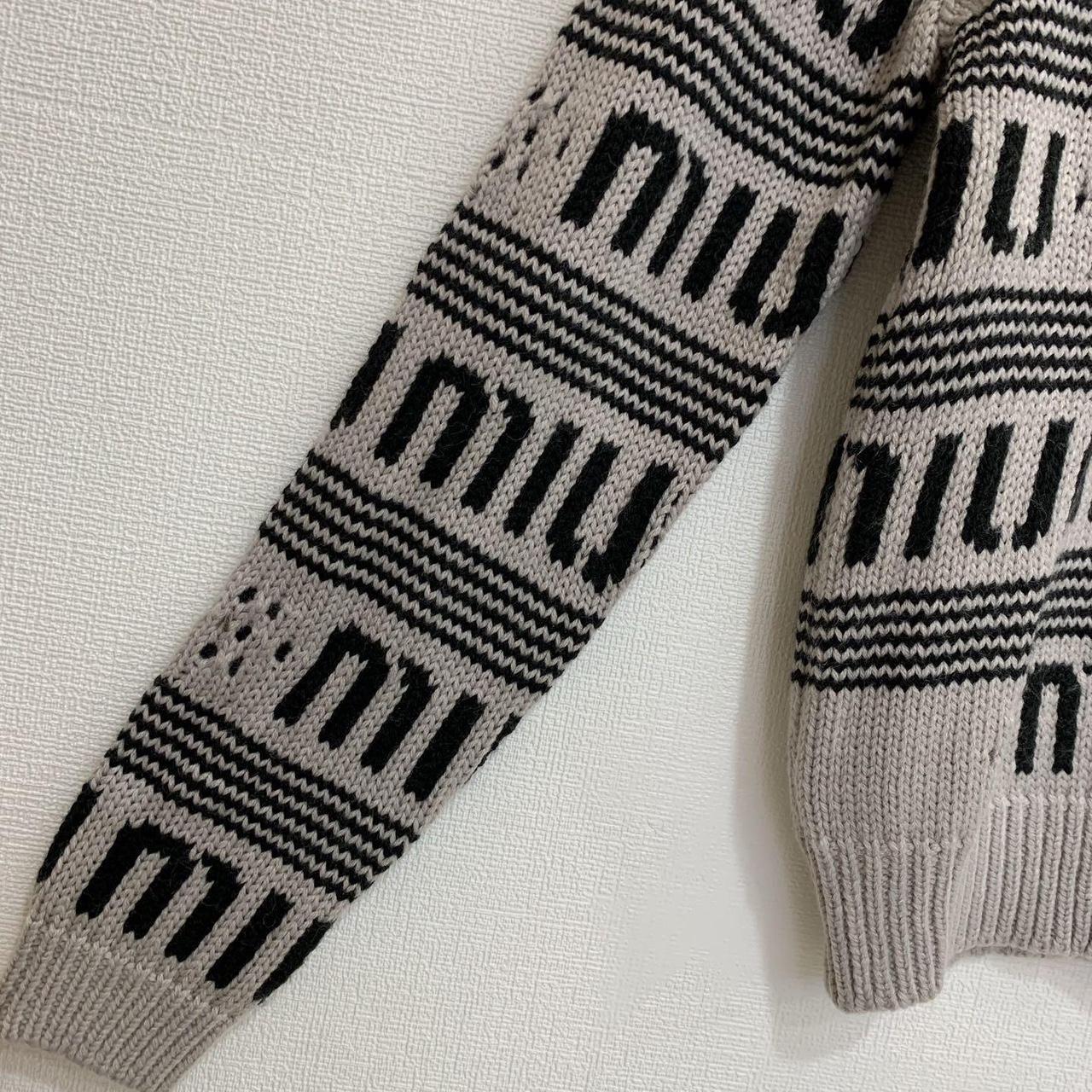 Miu Miu Women's Sweater - Grey/Multi - M – Miu Mi… - image 8