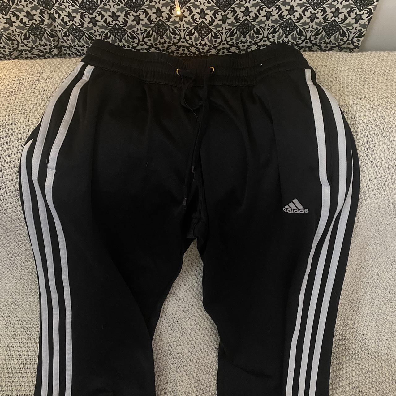 adidas track/sweatpants no size on pants but i... - Depop