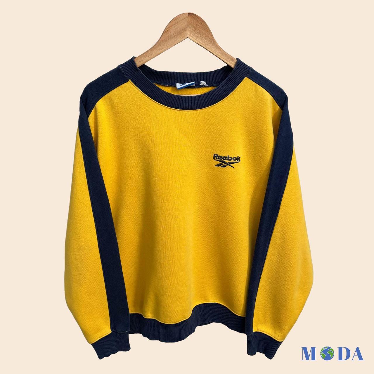 Reebok Men's Yellow Sweatshirt | Depop