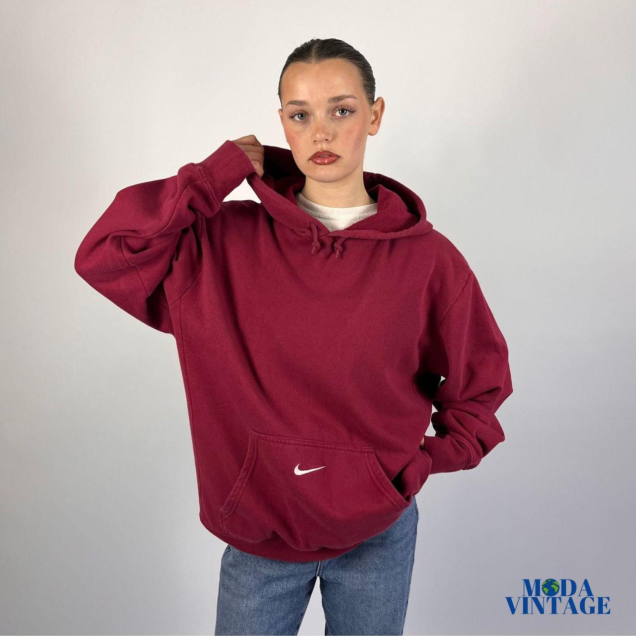 Burgundy nike 2024 mens hoodie