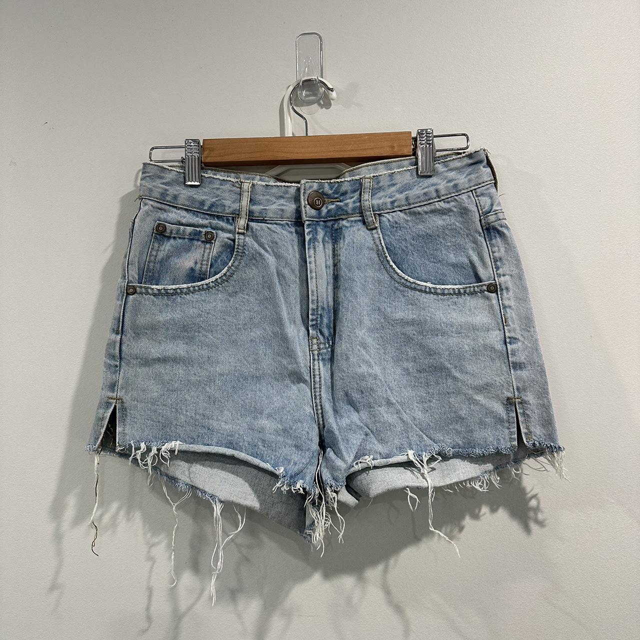 2 pairs of denim shorts both size 10 price is for... - Depop