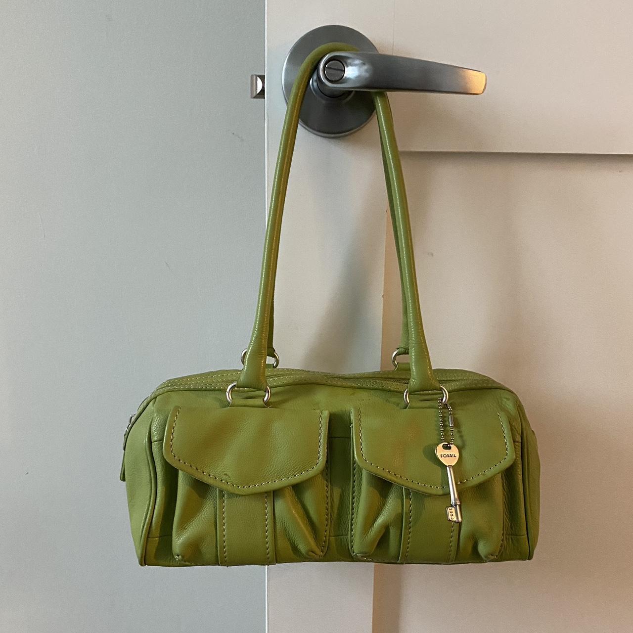 Fossil Jolie Leather Hobo Purse Handbag in Green | Lyst
