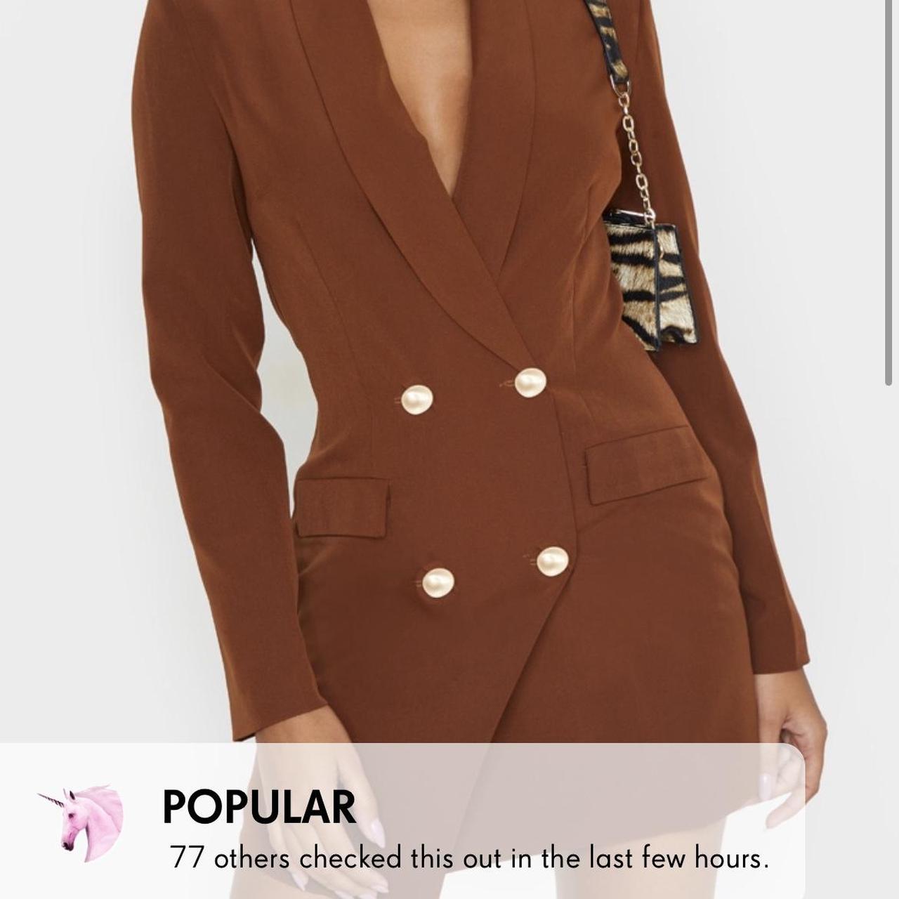 plt brown cut out dress
