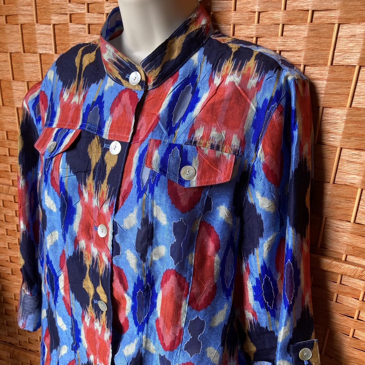 Ruby Rd. Women's Shacket Jacket - Multi/Blue - 12… - image 4