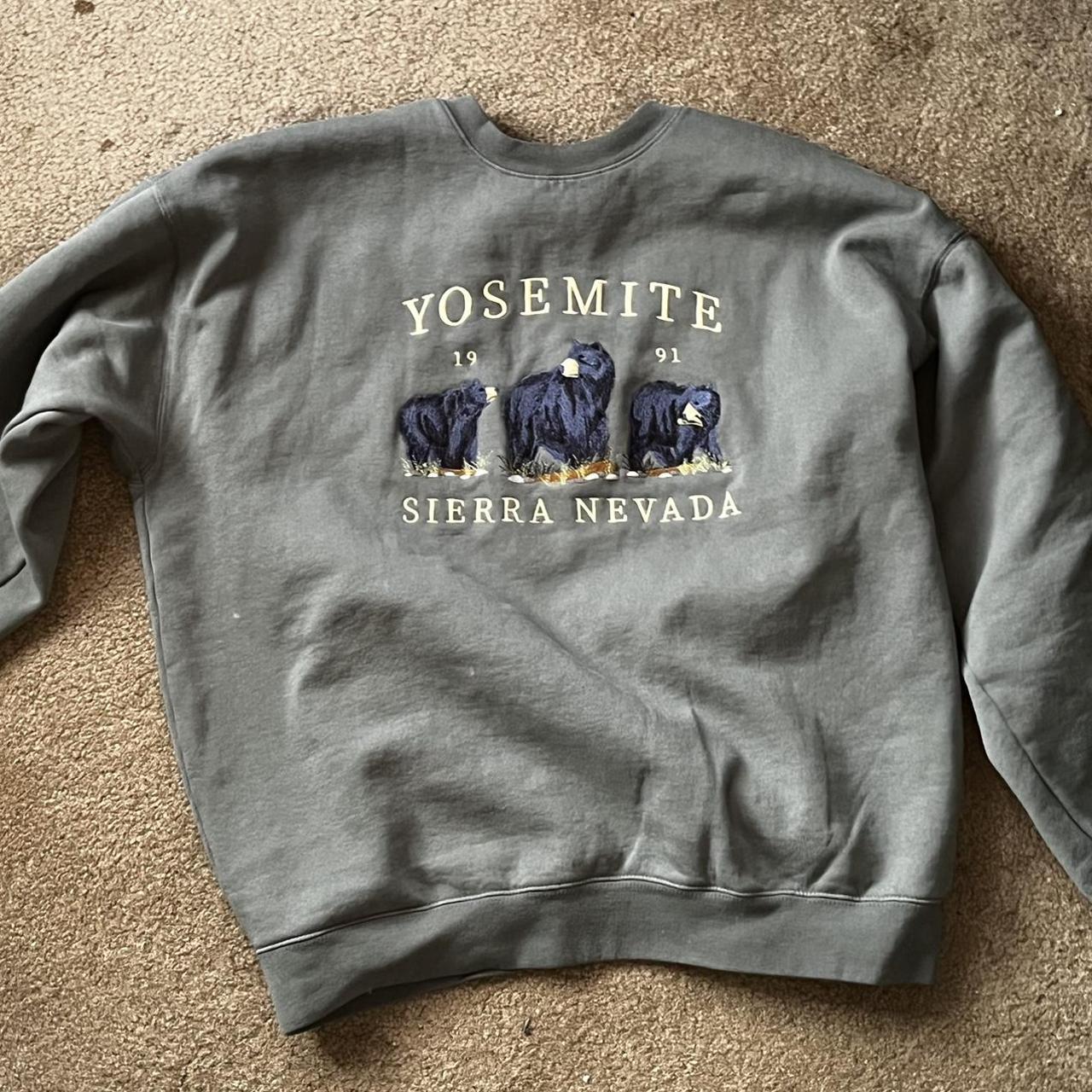 Brandy Melville Sea Foam Yosemite Crewneck Bought... Depop