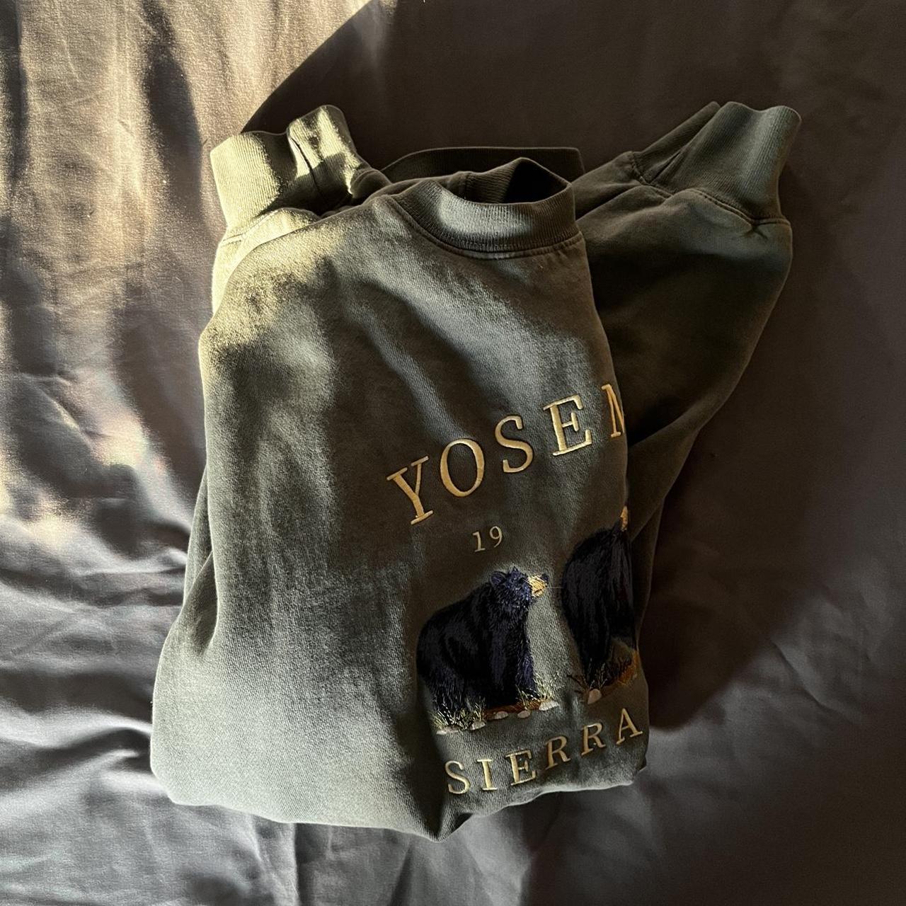 Brandy Melville Sea Foam Yosemite Crewneck Bought... Depop