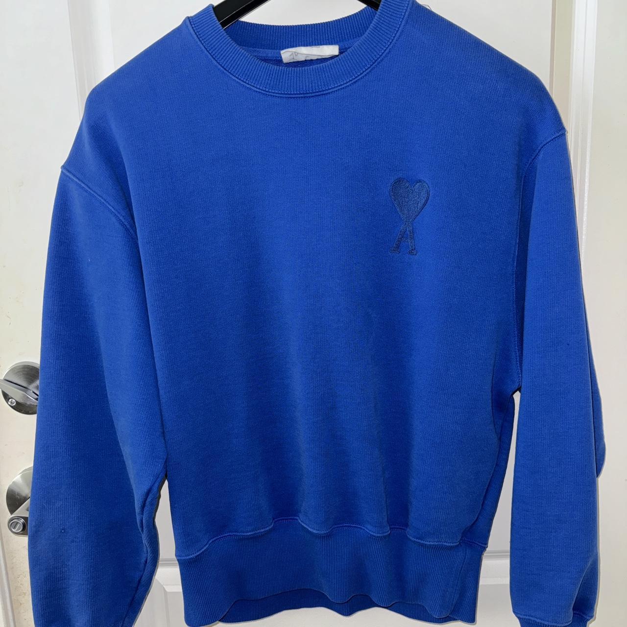 AMI PARIS crewneck sweater in royal blue size L in | Depop AMI PARIS crewneck sweater in royal blue size L in | Depop