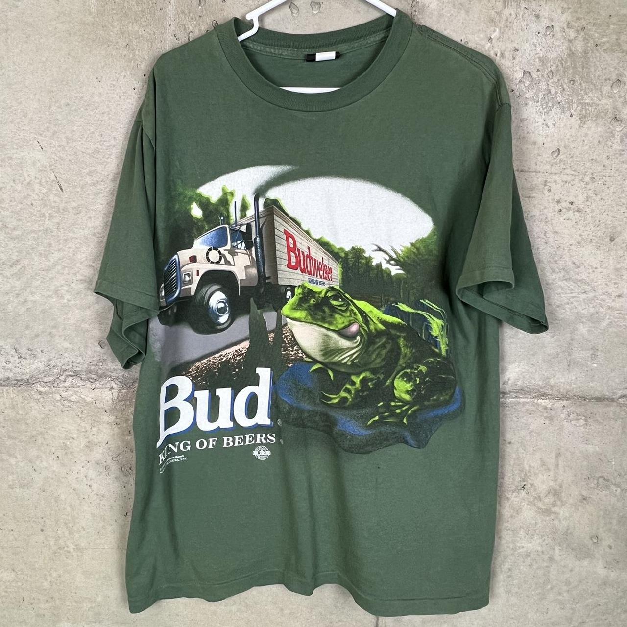 vintage 1995 Budweiser “this bud’s for you” single... - Depop