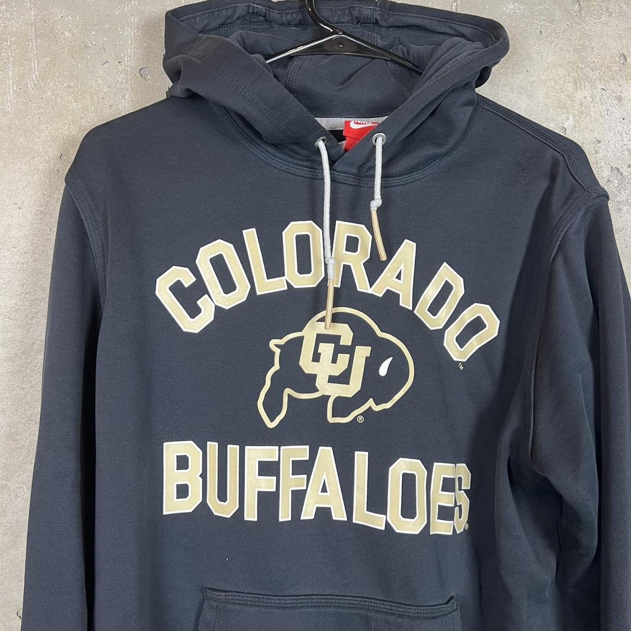 Nike Colorado Buffaloes Hoodie Nice Black And Gold Depop   P0 