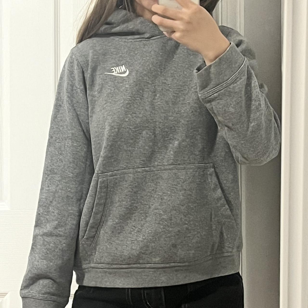 nike heather grey hoodie