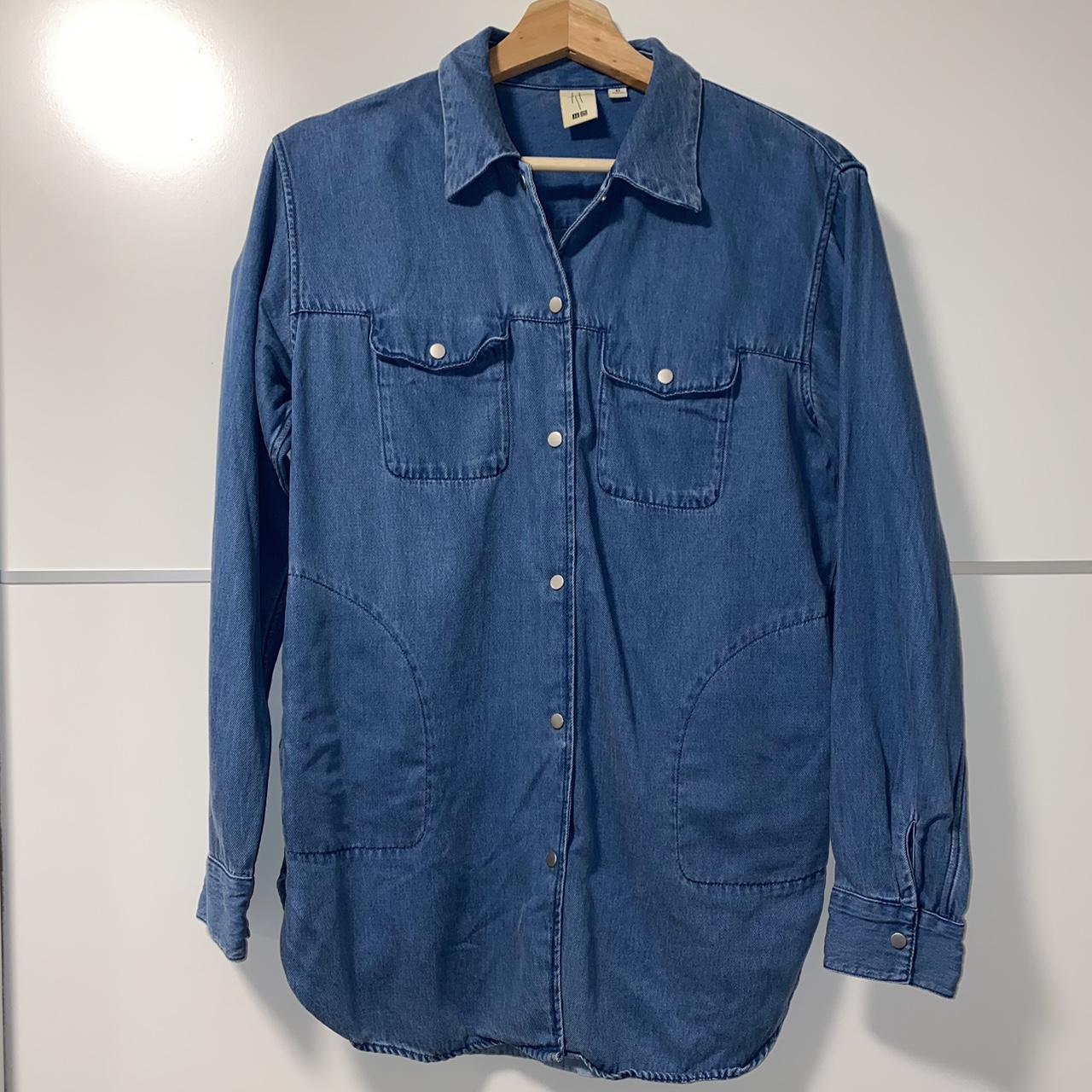 Denim Uniqlo Oversized Shirt Womens UNIQLO DENIM SHIRT, Women's