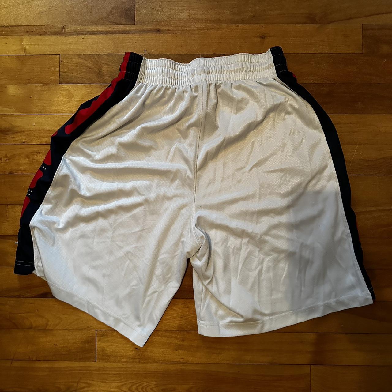 White Nike elite shorts One small stain in front as... Depop