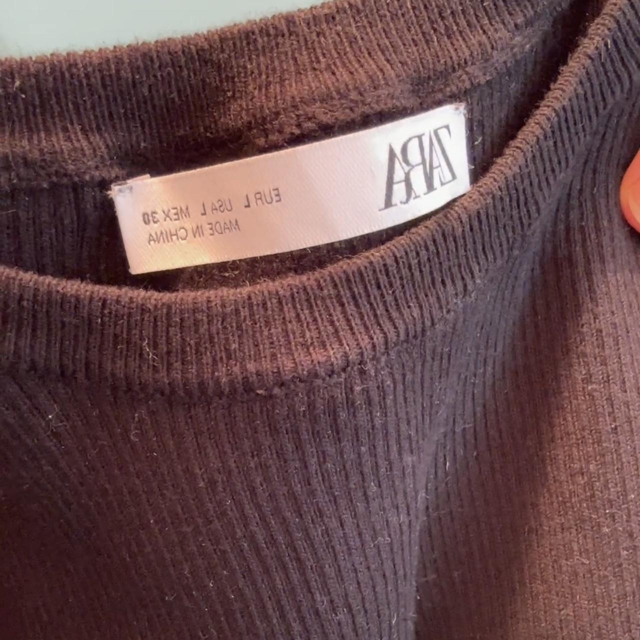 ZARA crop long sleeve Depop