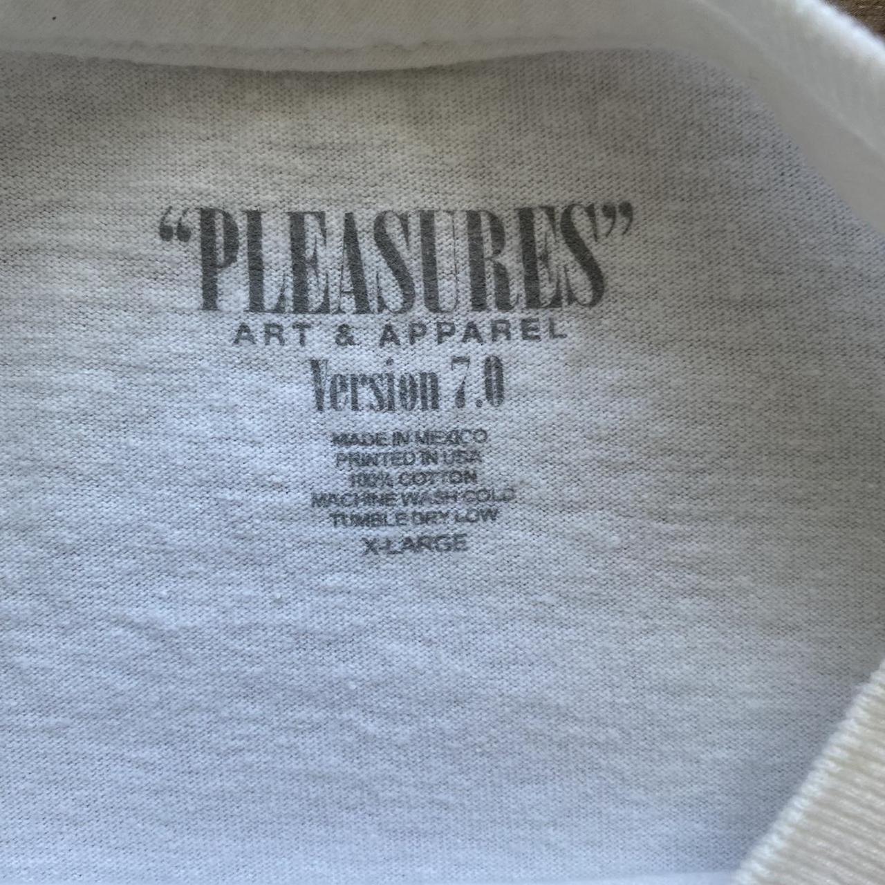 Pleasures Men's White T-shirt (4)