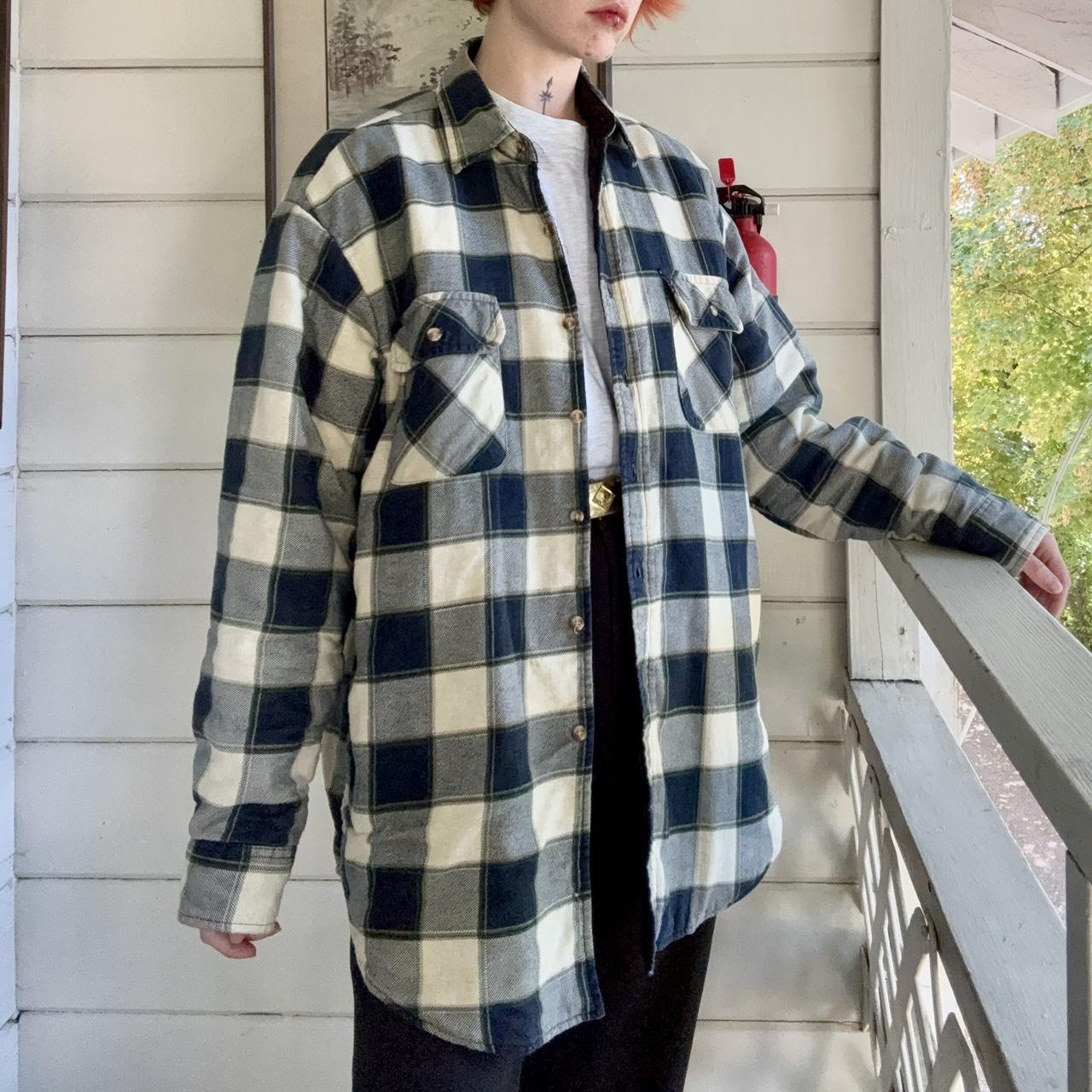 Basic Editions Men's Top - Navy/Cream - L – Basic… - image 1