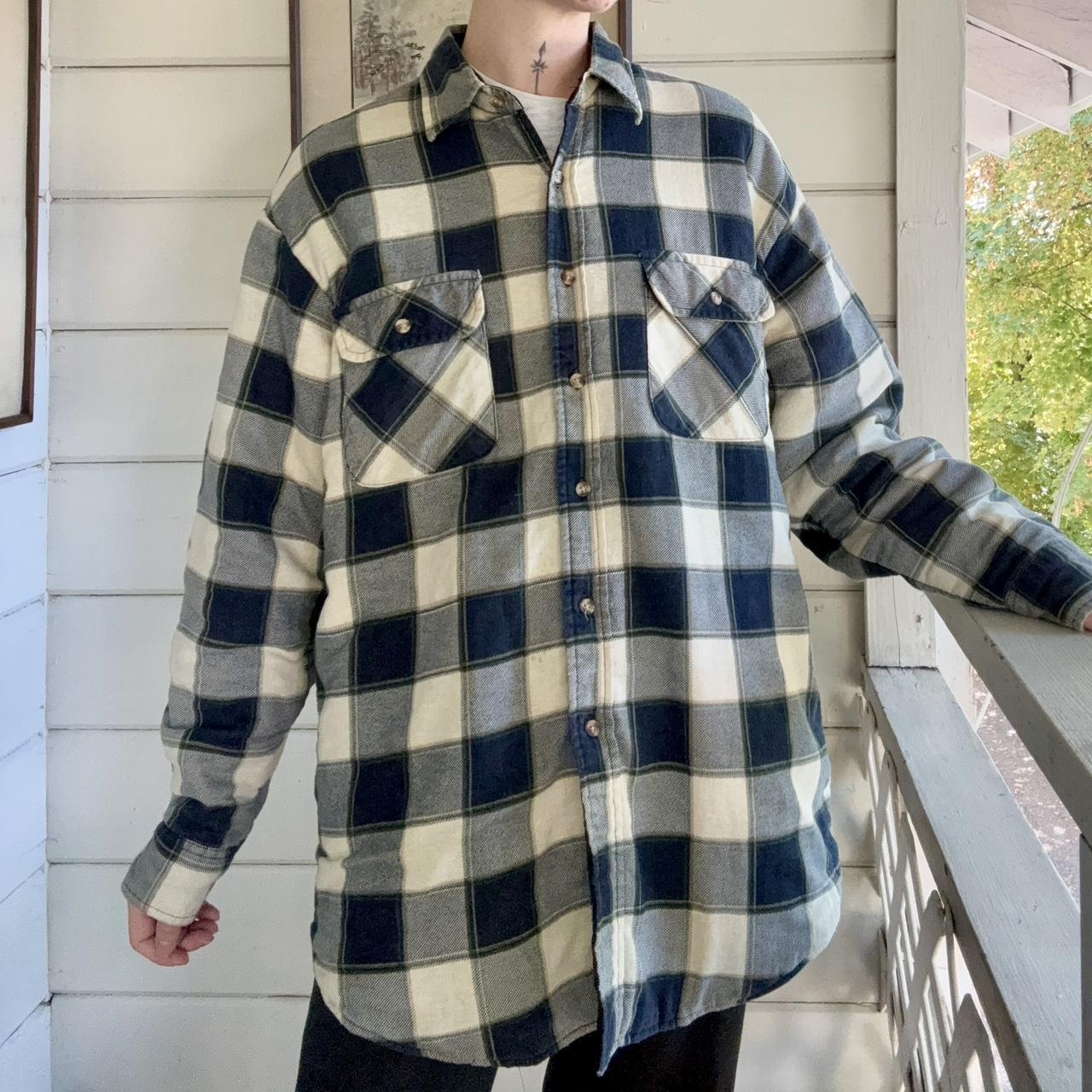 Basic Editions Men's Top - Navy/Cream - L – Basic… - image 5