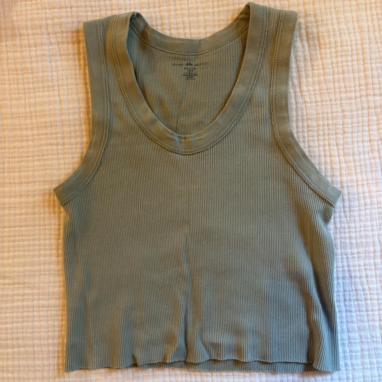 Brandy Melville Women's Tank top Green/Khaki XS – Brandy tank