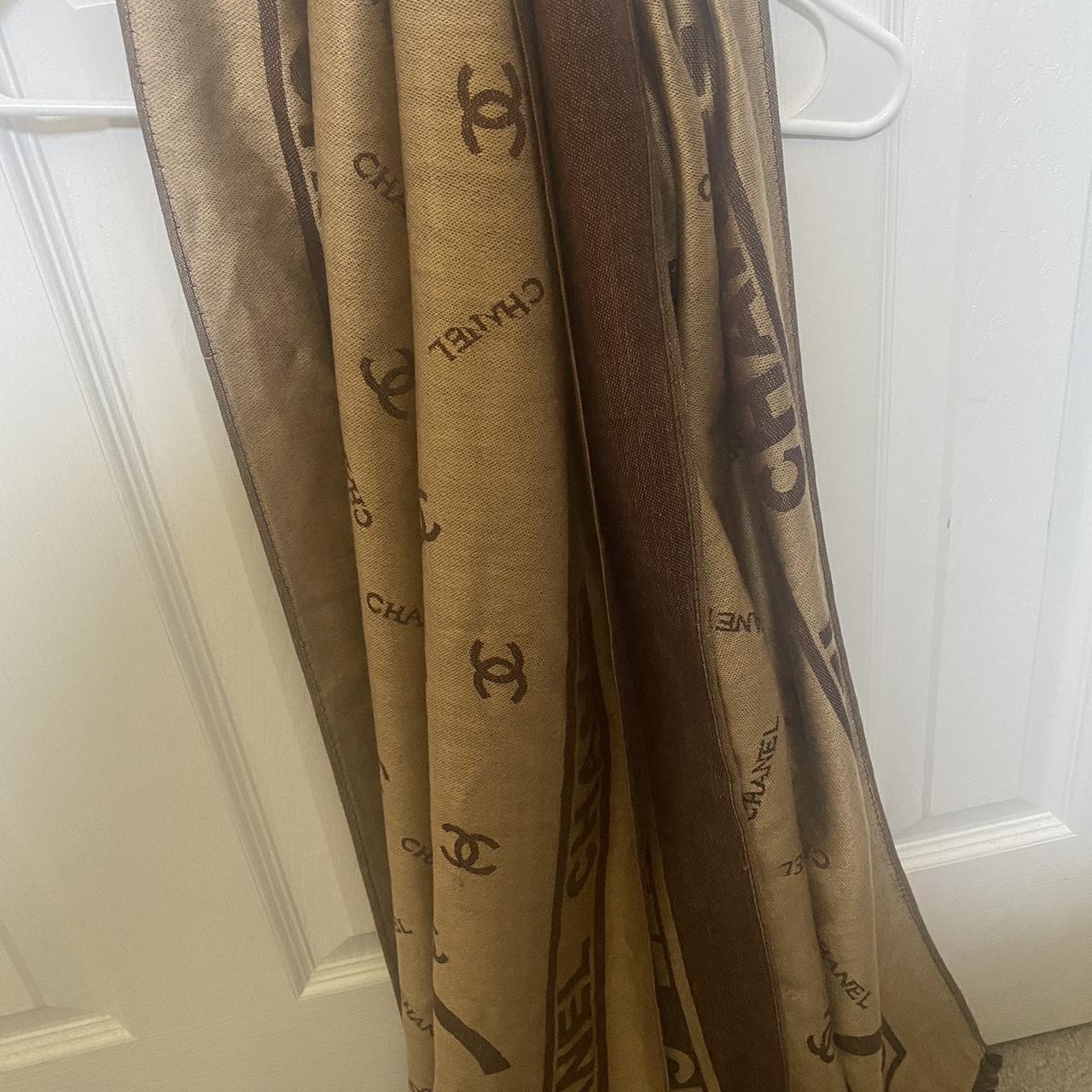 authentic Chanel scarf thrifted ( amount of use - Depop