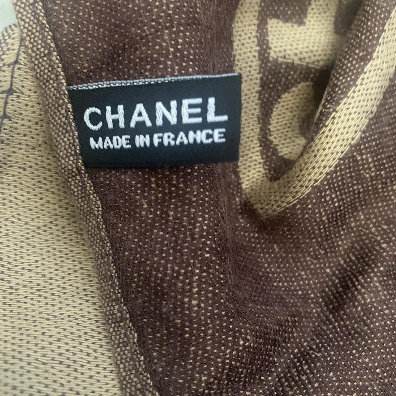 Chanel brown discount scarf