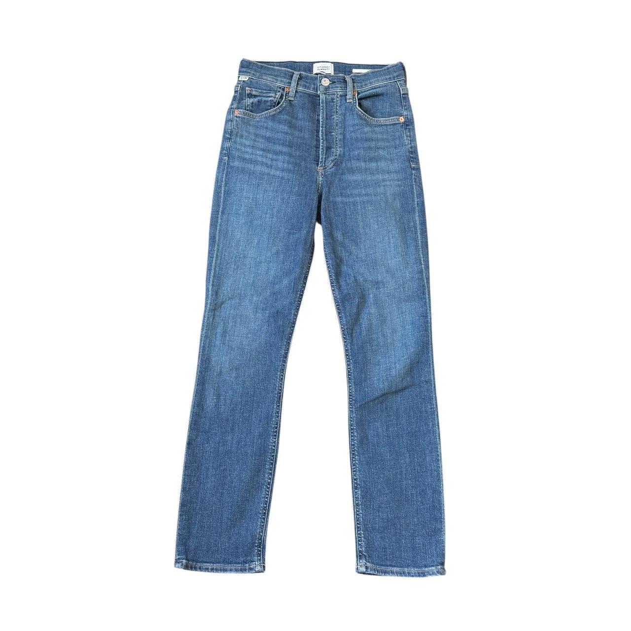 Citizens of Humanity Women's High waisted Jeans - Blue - 25" – Citizens Jolene Slim Straight Jeans Citizens of …