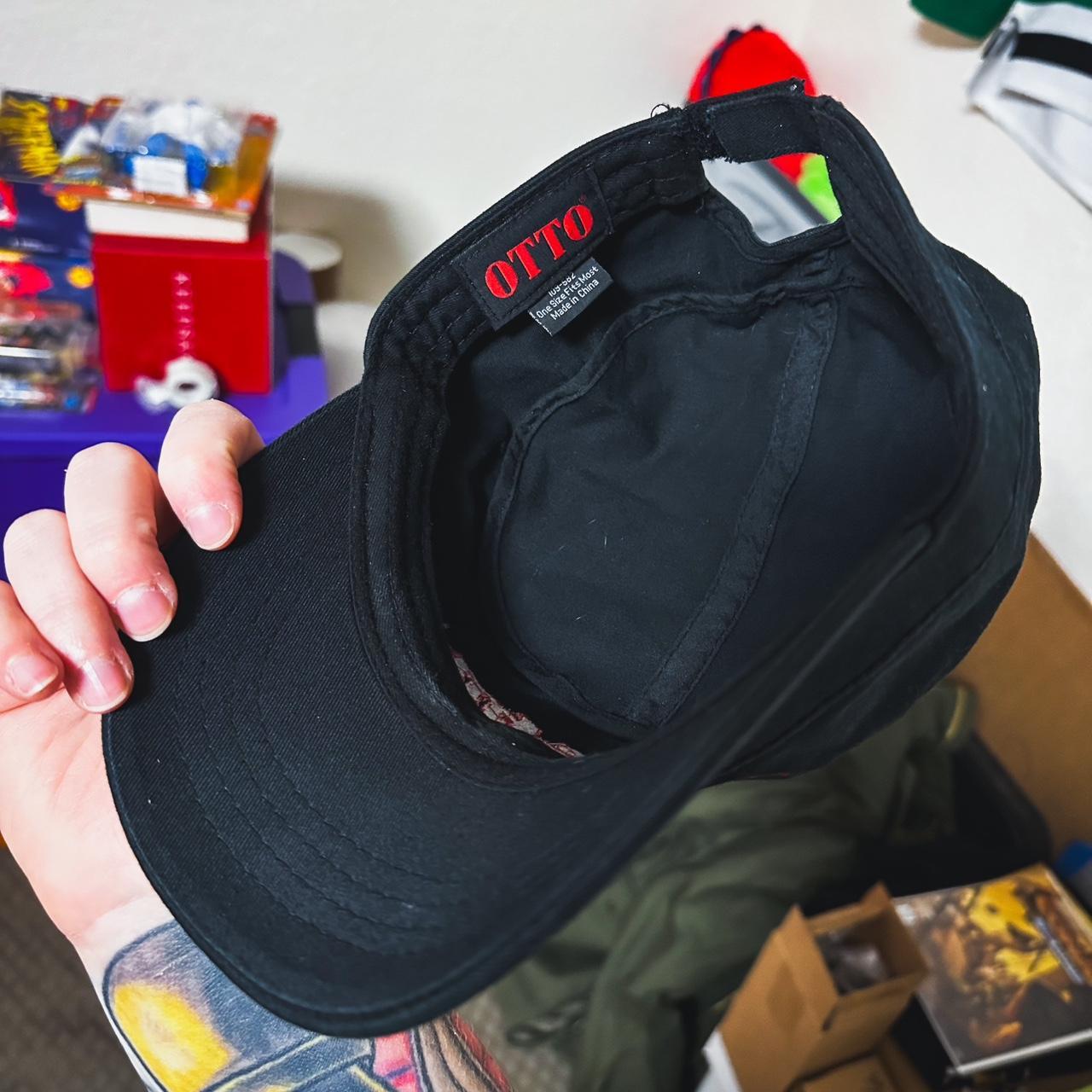 KMFDM military cap with Front 242 pin. Otto brand.... - Depop