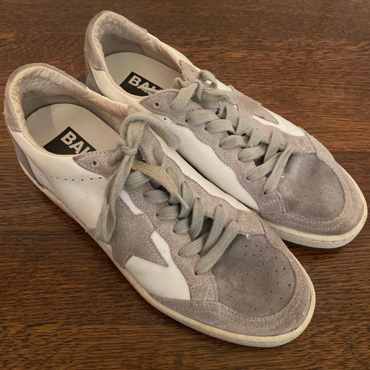 Golden Goose Women's White and Grey Trainers