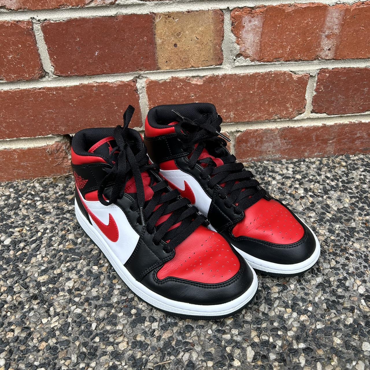 🫧Nike Air Jordan Mid 'Bred Toe' 🫧 Depop