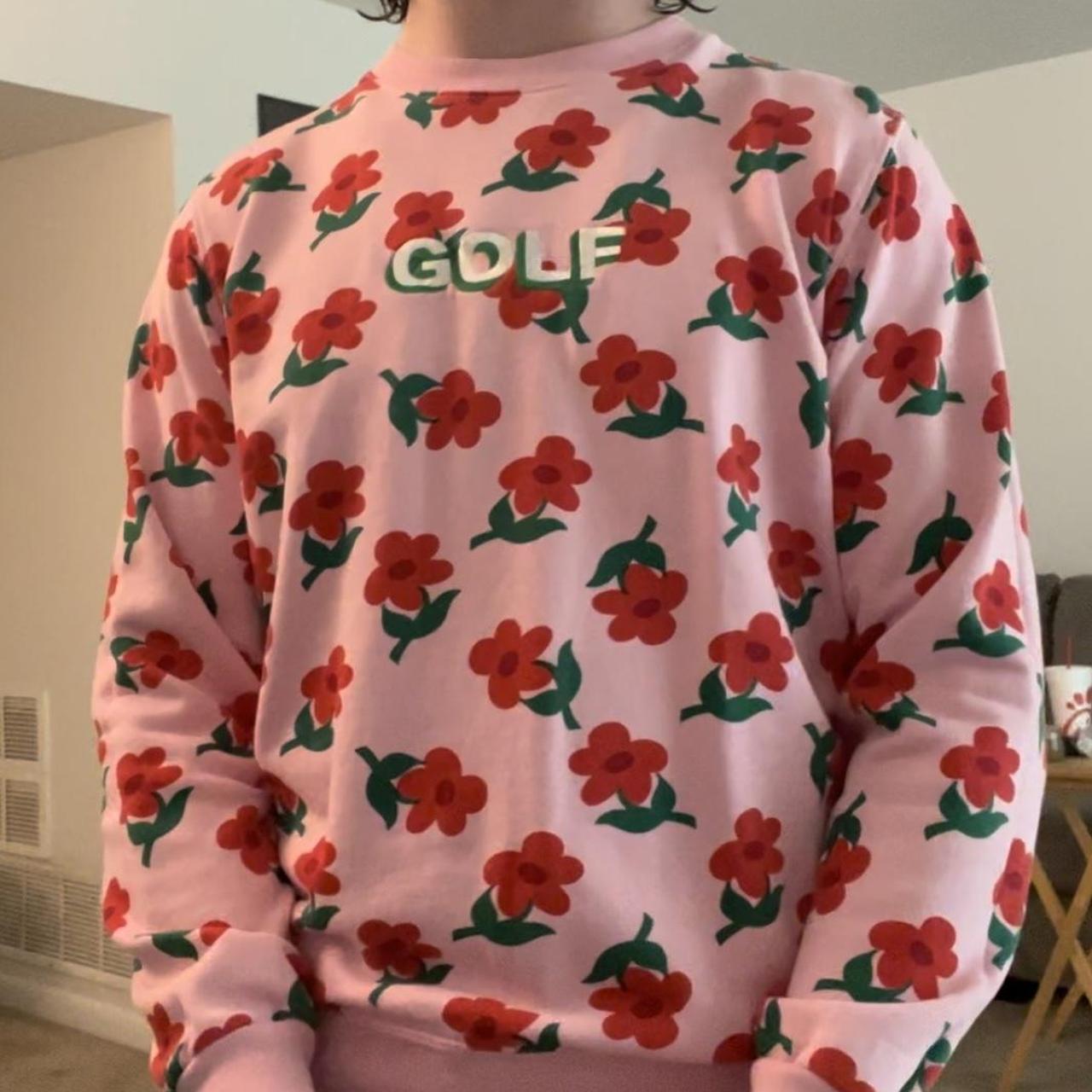 Golf Wang Floral, “Find Some Time” Sweater (2018) | Depop