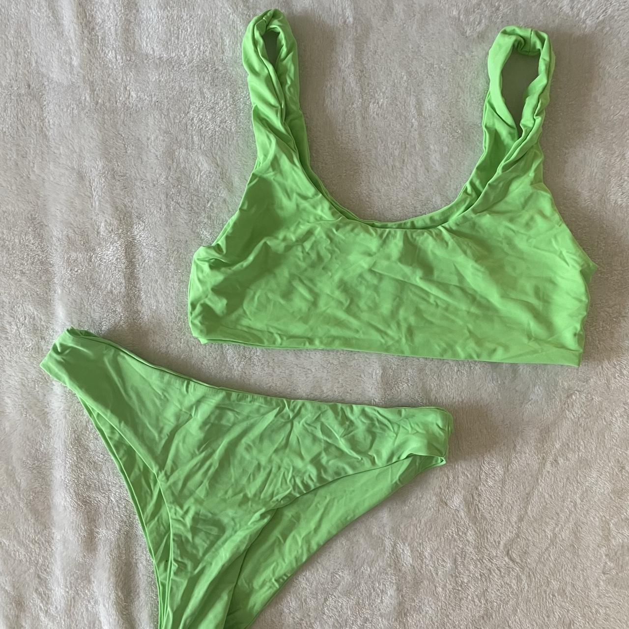 Danielle Guizio Womens Green Bikinis And Tankini Sets Depop 